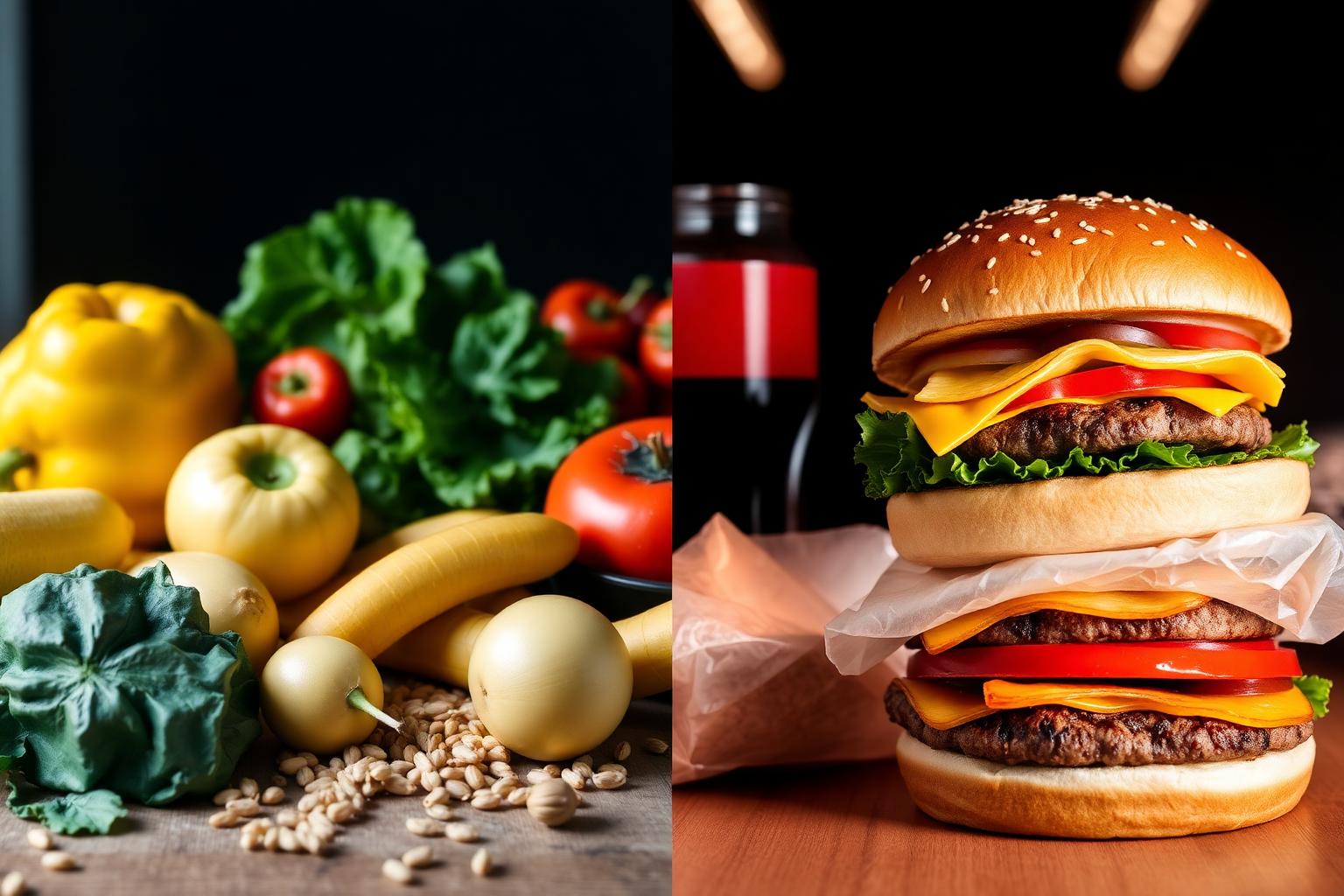 Real vs modern food